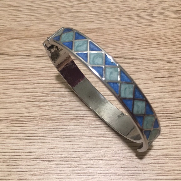 Blue Cuff Bangle - Picture 4 of 4